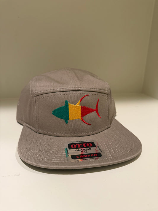 (NEW) Rasta Yellowfin khaki fabric 5 panel